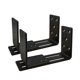 thumbnail image 1 of Adjustable Door Barricade Brackets, Heavy Duty Door Security Bracket, Drop Open Bar Holder for Security, 1 of 5