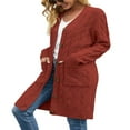 thumbnail image 3 of MesaSe Womens Long Sleeve Cable Knit Cardigan Sweaters Open Front Fall Outwear Coat, 3 of 8
