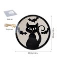 thumbnail image 2 of Letrero de puerta de Halloween con forma de gatito, decoración colgante de madera para una diversión espeluznante, acento perfecto para exteriores o interiores para fiestas, 2 of 8