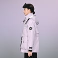 thumbnail image 7 of Women's Winter Workwear Parka Down Jacket - Goose Down Filled, Removable Hood, Warm Fashion Outerwear for Office & Daily, 7 of 7