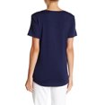 thumbnail image 2 of Onia Women's Zoe Short Sleeve Pocket Tee WKT01MRS Sz L Navy Blue, 2 of 2