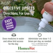 HomeoPet Avian DIGESTIVE UPSETS Digestive Health Support Drops for Birds & Chickens, 15 mL