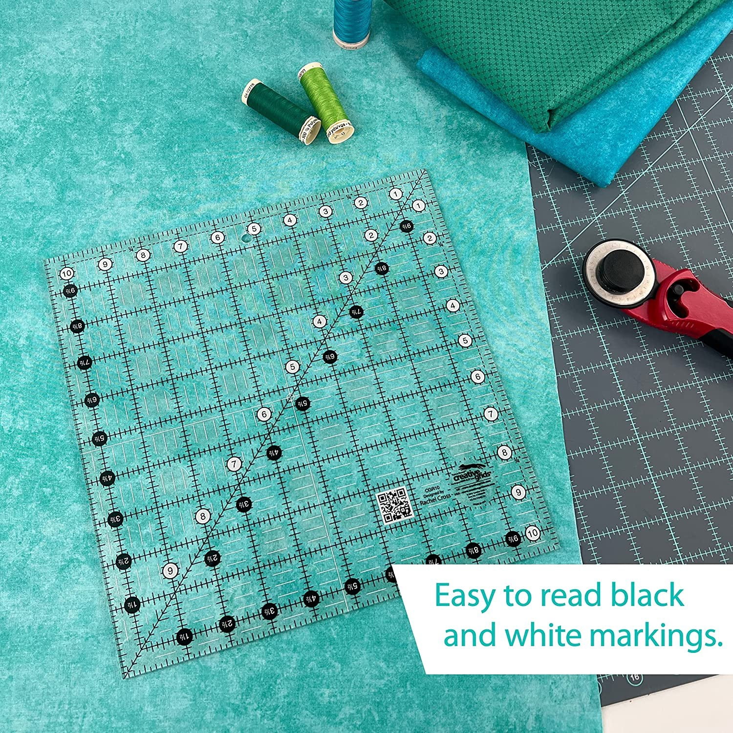 Creative Grids Quilt Ruler 10-1/2in