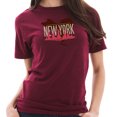 thumbnail image 3 of Big Size Aged New York Skyline Graphic Design Cotton Vintage Short Sleeve T-Shirt - Vintage Brick XL, 3 of 4