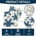 thumbnail image 2 of Christmas Winter Table Runner, Blue Sliver Snowflakes Tabletop Runners Xmas Seasonal Holiday Table Decorations for Farmhouse Kitchen Dinning Home Indoor Party Decor 13x72in, 2 of 7