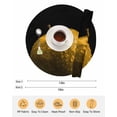 thumbnail image 6 of 15 Inch Round Placemats Set of 6, Yellow Fruit Non Slip Heat Insulation PP Table Mats, Modern Minimalist Decor Black Background Washable Place Mats for Kitchen Dining Party Table Decor, 6 of 7