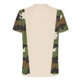 thumbnail image 4 of Dovford Mens Casual Short Sleeve Tops Summer Crew Neck Loose T-Shirt Camouflage Colorblock Shirts Cute Tee Clothes Plus Size, 4 of 5
