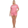 thumbnail image 2 of kindly Yours Colorblock Day & Night Short Sleeve Tee and Short Set (Women’s), 2 of 5