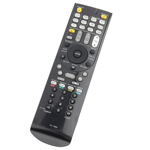 New RC 799M Replacement Remote Control Fit for Audio Video Receiver, No Programming Direct Use, Dedicated Replacement Remote Control