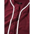thumbnail image 4 of Hat and Beyond Kids Unisex Baseball Jersey Button Down Athletic Sportswear Uniform, 4 of 6