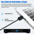thumbnail image 2 of Black USB Port Multimedia Mini Speaker For PC Laptop Computer Portable BEST, 2 of 8