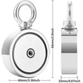 thumbnail image 3 of Aespa Magnetic Fishing Set, 300kg Strong Pulling Force Fishing Magnet, Neodymium Round Magnet Fishing With Double Sided Rings, For Retrieving In The R, 3 of 5