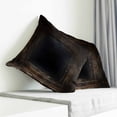thumbnail image 4 of Throw Pillow Covers 20x20 Inch, 3D Optical Illusion Decorative Pillow Cases for Couch Sofa Bed, Visual Trap Looks Like Holes Brown Cotton Linen Square Home Decor Pillowcases with Hidden Zipper, 4 of 7