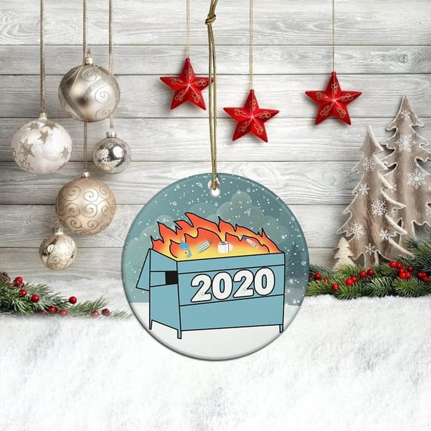 Xihbxyly Adorno de Papá Noel, Diseño Único de Máscara de 2020, Decoración de Madera para Árbol, Recuerdo Navideño Memorable, Regalo Divertido para Familiares y Amigos, Tamaño 8 X 8 X 0,3 Cm