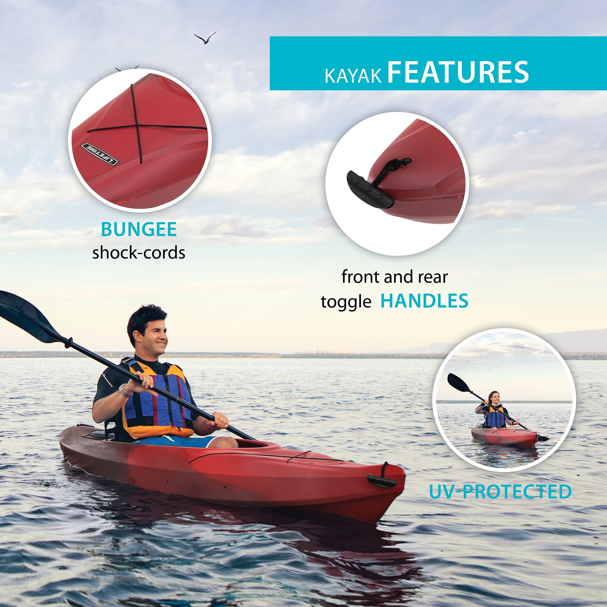 Lifetime Cruze 10 Foot Sit-In Kayak, 90961 - Walmart.com