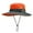 Orange, variant on Womens Ponytail Sun Hat UV Protection Bucket Hats Foldable Wide Brim Hat for Beach Fishing Hiking