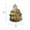 Gold, variant on Christmas Decoration Sparkling Glass Tree with Gold Glitter Finish and Delicate Bow Top, Single Piece, Gold, for Party