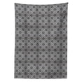 thumbnail image 2 of Damask Grey Tablecloth, Continuous Floral Victorian Pattern Grid on Stripes, Rectangle Satin Table Cover Accent for Dining Room and Kitchen, 60" X 90", Pale Taupe Dimgray, by Ambesonne, 2 of 2