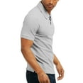 thumbnail image 2 of VENTANA Mens Cotton Blend Polo Shirt Slim Collared Tee, 2 of 3