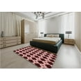 thumbnail image 5 of Ahgly Company Machine Washable Indoor Square Transitional Light Coral Pink Area Rugs, 7' Square, 5 of 7