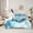 Deep Sky Blue, variant on Feelyou Christmas Cow Bedding Comforter Set 7pcs, Rustic Farmhouse Animal Queen Bedding Sets, Xmas Tree Gifts Reversible Queen Sheet Sets, Super Cozy Room Decor