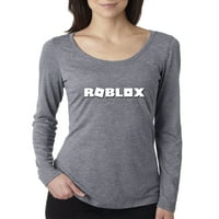 new way new way 922 unisex t shirt roblox logo game filled 2xl heather grey walmart com walmart com