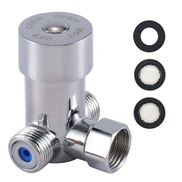 G1/2 hot and cold water mixing valve thermostatic mixer temperature control for automatic faucet