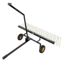 60-Inch ATV/Mower Dethatcher – 24 Steel Tines, Tow-Behind Design, Lift Handle – Ideal for Thatch & Lawn Debris