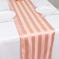thumbnail image 3 of Efavormart 12"x108" Dusty Rose Satin Stripe Table Runner, Elegant Tablecloth Runner, 3 of 11