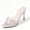 Silver, variant on CHICVOMEY High Heels for Women Pointed Toe 2.76in Stiletto Sexy Clear Transparent Strap Rhinestone Dress Sandals Formal Occasion Banquet Stage