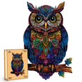 thumbnail image 1 of Puzles de madera Hopelucr Owl Animal, 200 piezas, para adultos, 1 of 7