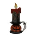 thumbnail image 1 of HUASHENG " Glow Halloween LED Electronic Candle With Skeleton And Pumpkin Design Flickering Flameless Decor For Creative Bar Or Home Haunting", 1 of 9
