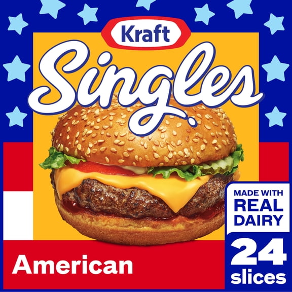 Kraft Singles American Slices, 24 Count Pack