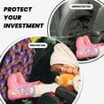 thumbnail image 4 of Naloa Halloween Black Cats 2Pcs Anti-Kick Back Seat Cover Kick Mat, Car Seat Protector with 3 Storage Pockets, 4 of 8