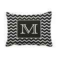thumbnail image 1 of RYLABLUE Modern Vintage Black And White Stripes Chevron Pattern Polyester 20 x 30 Inch Rectangle Throw Pillow Covers With Hidden Zipper Home Sofa Cushion Decorative Pillowcases, 1 of 1