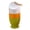 Green, variant on Summer outdoor sunscreen travel bottle with a built-in metal carabiner, ideal for short trips, camping, and beach outings. Reusable, with a two-in-one design for both dispensing and applying.,Green