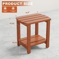 thumbnail image 3 of Adirondack Side Table, Solid Wood End Tables, Small Outdoor Coffee Table Porch Table Pine Wood for Patio, Backyard,Pool, Indoor Companion, 3 of 10