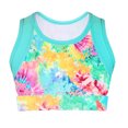 thumbnail image 1 of DPOIS Kid Girls Colorful Sports Bra Ballet Dance Sportswear, 1 of 7