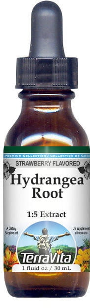 Hydrangea Root Glycerite Liquid Extract (1:5) - Strawberry Flavored (1 oz, Zin: 522603)