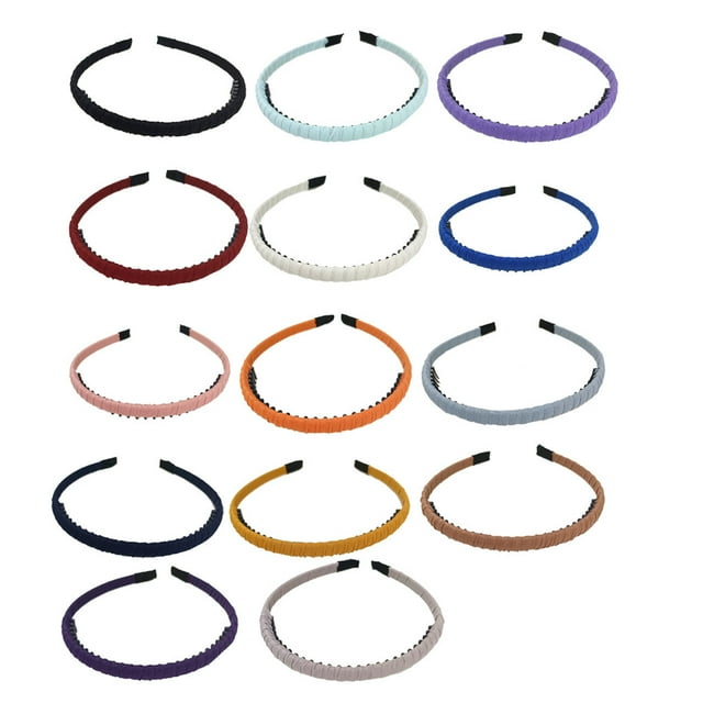 Hair Accessories with Teeth Classic Elastic Simple Headband Clothes Matching Accessory Shower Hairband for Adult Lady Female Use Navy