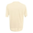 thumbnail image 4 of Camisa informal de manga corta con solapa de punto para hombre - Prenda ligera de poliéster para el verano, de color liso y transpirable - Diseño ligero de poliéster - Estampado en contraste - Tall, 4 of 5