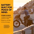 thumbnail image 3 of Buzz Centris 20" Folding Electric Bike, 28 MPH Pedal Assist, Matte Powder Black, Adult, Unisex, 3 of 25