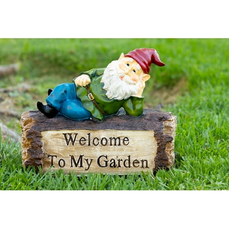 Chicago Cubs Garden Gnome - Alpine Gnome Laying on