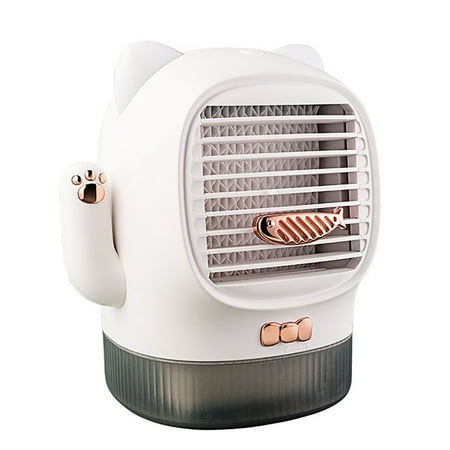 

400ml Portable Lucky Cat USB Air Conditioner Humidifier Office Mini Cooling Fan