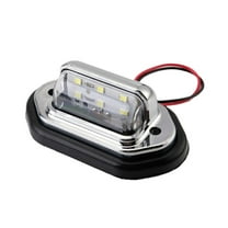 UOYOTT 1* Universal LED License Plate Tag Light Lamp White Trailer SUV RV H4 M7W0