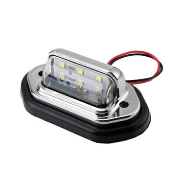 NZRUANE Universal LED License Plate Tag Light Lamp White For Truck RV T O H Trailer D9A7