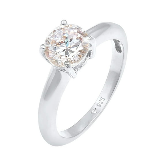 Elli by Julie & Grace Cubic Zirconia Solitaire Engagement Anniversary Ring