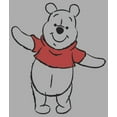 thumbnail image 2 of Boy's Winnie the Pooh Bear Sketch With Red Shirt  Graphic Tee Athletic Heather Large, 2 of 5
