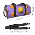 thumbnail image 4 of Bingfone Yellow Lemon And Orange Print Gym Duffle Backpack for Men Women,Travel Weekender Carry-On Bags with Detachable Back Pack Straps for Traveling Overnight Climb Sports, 4 of 8