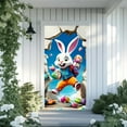 thumbnail image 5 of HongHeng Happy Easter Door Cover Decoration Easter Eggs Bunny Door Banner Happy Easter Day Party Background Accessory Spring Backdrop for Photography Home Decors Supplies, 5 of 8
